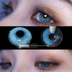 Blue contact lenses (two pieces) yv30388