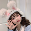 Cute rabbit ears lamb wool hat yv30435