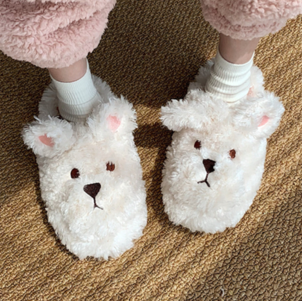 Cute cartoon plush slippers yv30449