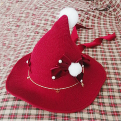 Christmas Lolita bow red hat yv30453