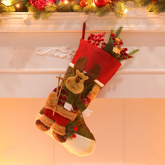 Christmas sock gift bag/snowman decoration yv30461