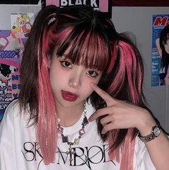 Lolita highlighting black powder wig yv30487