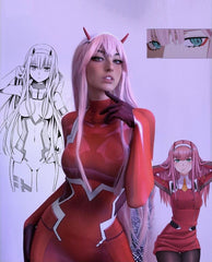 Anime zero two cosplay a tights yv30109