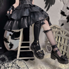 Diablo lolita skull hand bow shoes yv30557