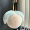 Cute peach hair ball keychain pendant yv30558