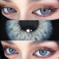 grey contact lenses (two pieces) yv30565