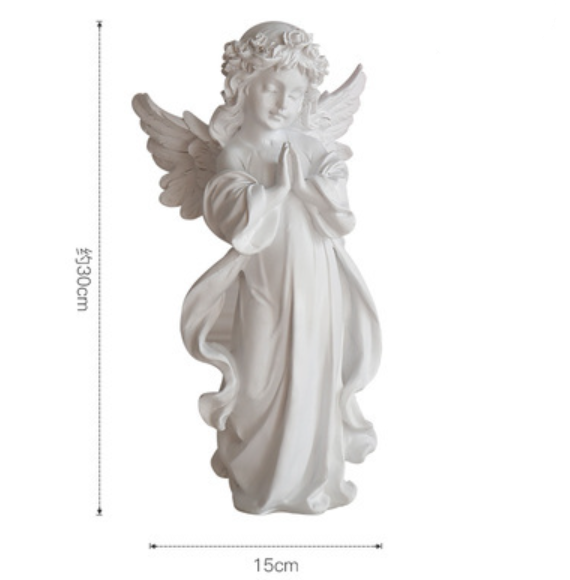 White angel statue ornament gift yv30566