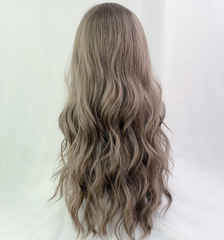 lolita brown long curly wig yv30593