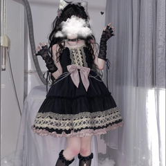Cute lolita lace bow princess dress yv30594