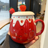 Cute Strawberry Ceramic Cup yv30600