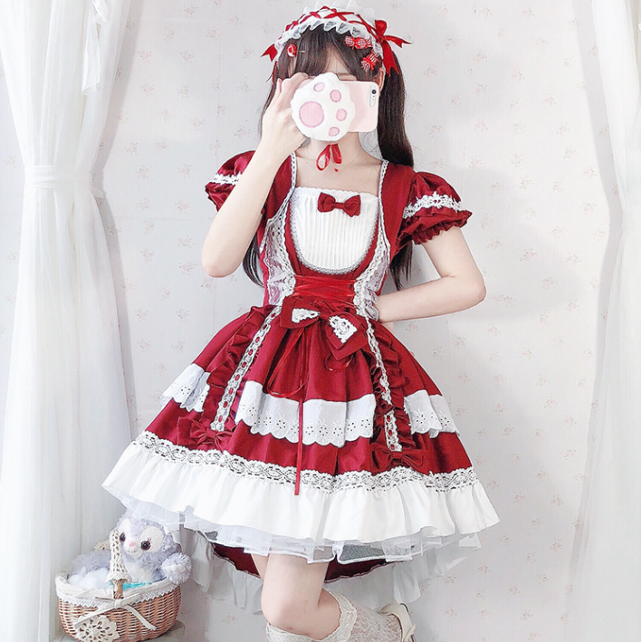 lolita bow princess dress suit yv30618
