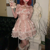 lolita lace bow suspender dress yv30631