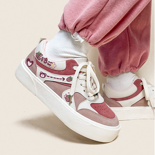 Cute strawberry bear shoes yv30635