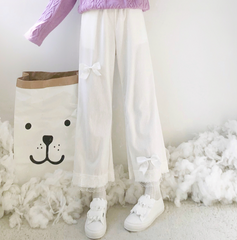 Cute lace bow pants yv30665