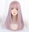 Cute pink highlight gradient wig yv30735