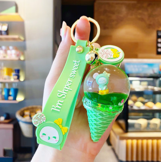 Cute ice cream keychain pendant yv30758