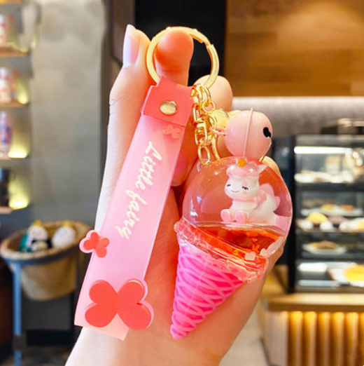 Cute ice cream keychain pendant yv30758