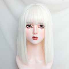 Personality white wig yv30795