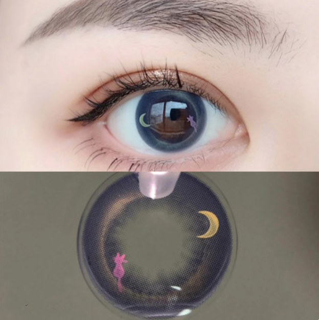 Purple contact lenses two pieces yv30802