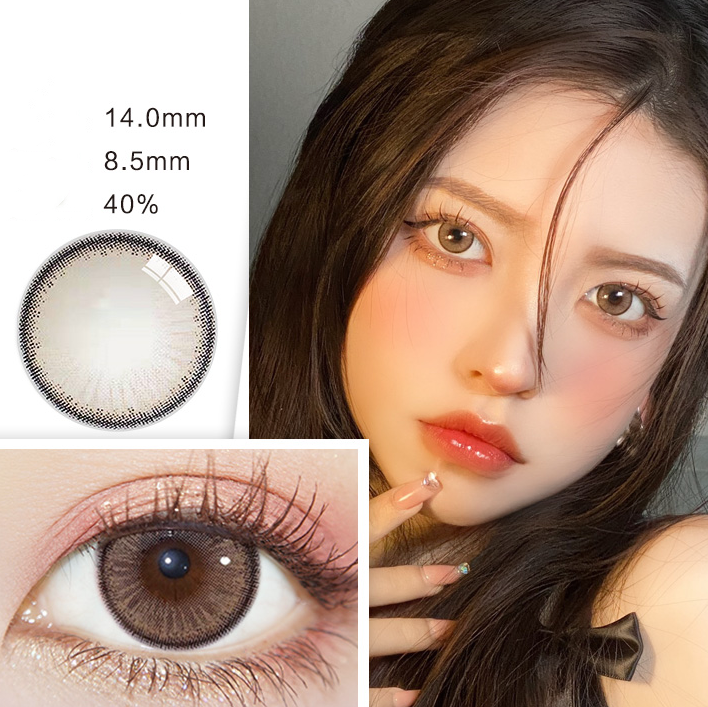 Yellow contact lenses (two pieces) yv30904