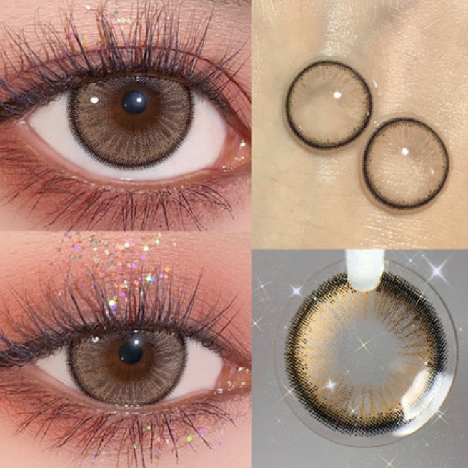 Yellow contact lenses (two pieces) yv30904