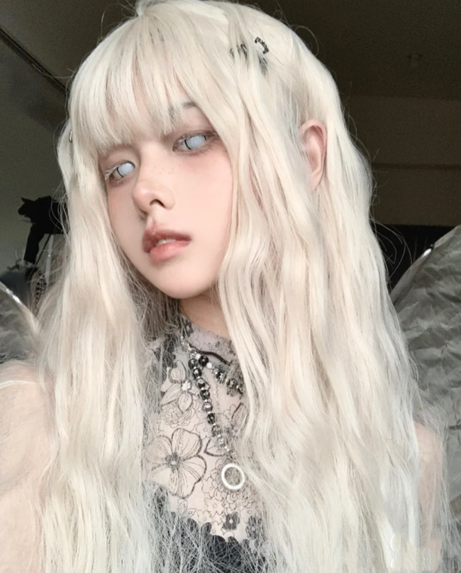 Review for Lolita Golden long curly wig yv30916 main image 1