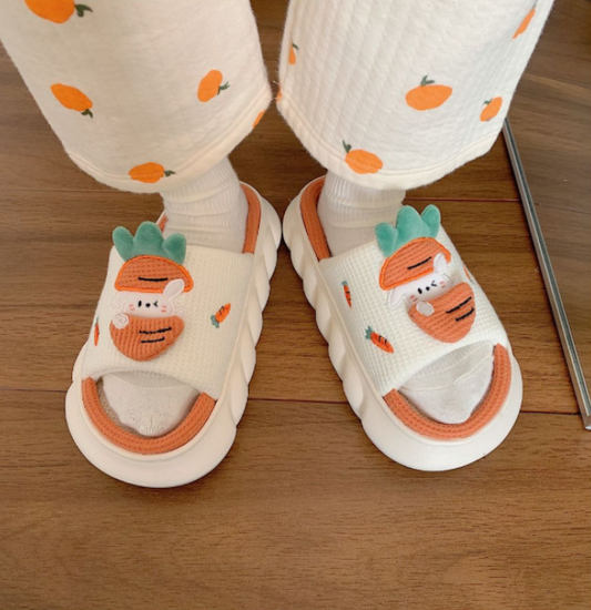 Cute rabbit carrot slippers yv31012