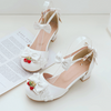Lolita shoes bow strawberry shoes yv31064