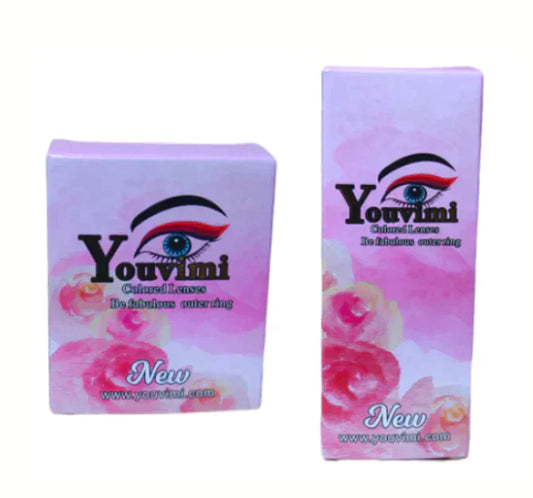 Teal contact lens (two pieces) yv31391