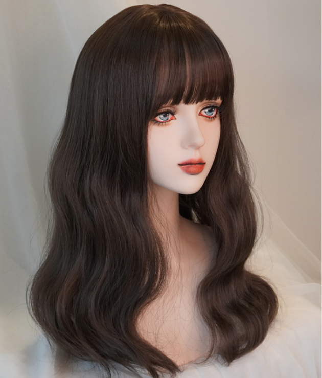 Natural fashion long curly wig yv31105