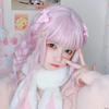 Lolita cute pink short curly wig yv31161