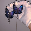 Vintage Punk Butterfly Earrings yv31181