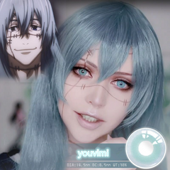 cosplay blue contact lenses (two pieces) yv31208