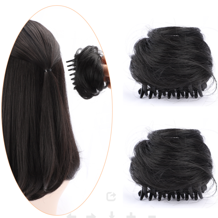 Cute tiger clip wig hair buds (2 pieces) yv31216