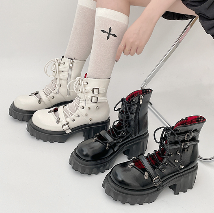 Bow Mesh Hollow Martin Boots yv31133