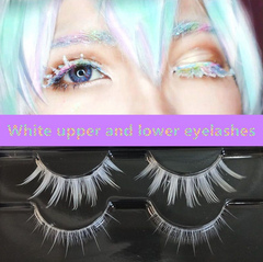 Anime cosplay white false eyelashes yv31283