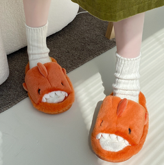 Cute dinosaur fur slippers yv31309