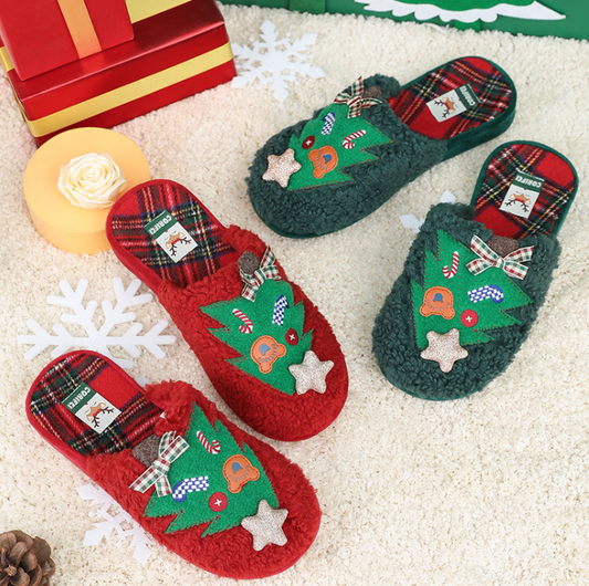 Christmas cute cotton slippers yv31344