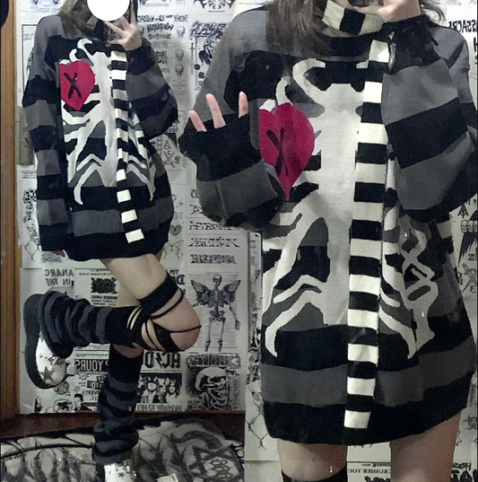 Harajuku striped sweater yv31347