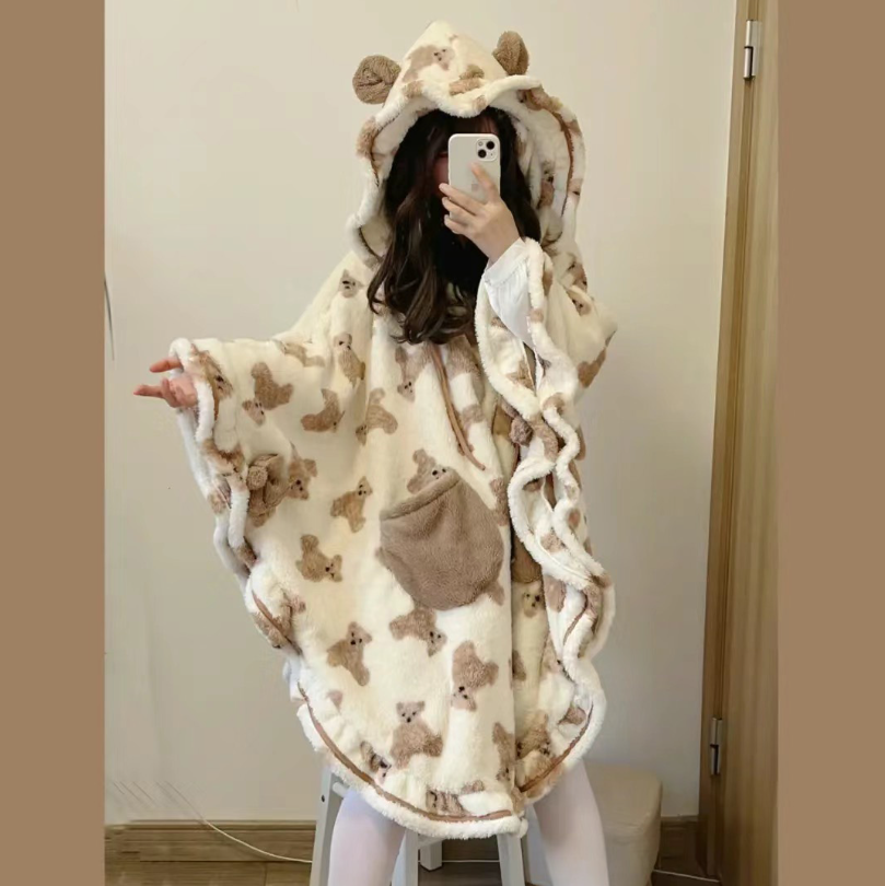 Cute bear cape pajamas yv31357