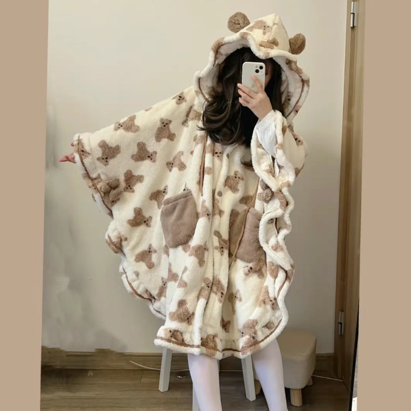 Cute bear cape pajamas yv31357