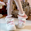 Cute cat lace warm boots yv31401
