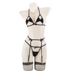 Bowknot bikini + fishnet stockings yv47265