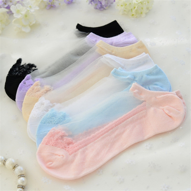 Japanese  lace cotton  socks YV211