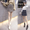 Plaid skirt high waist skirt YV8072