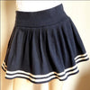 The navy pleated skirt YV2274