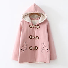 Japanese cat love embroidered coat YV401