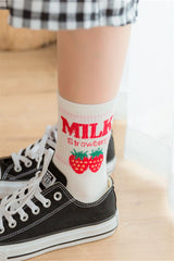 Strawberry Milk Socks YV2467
