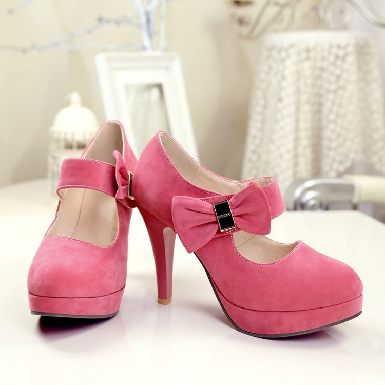 lolita bow high heels yv42821