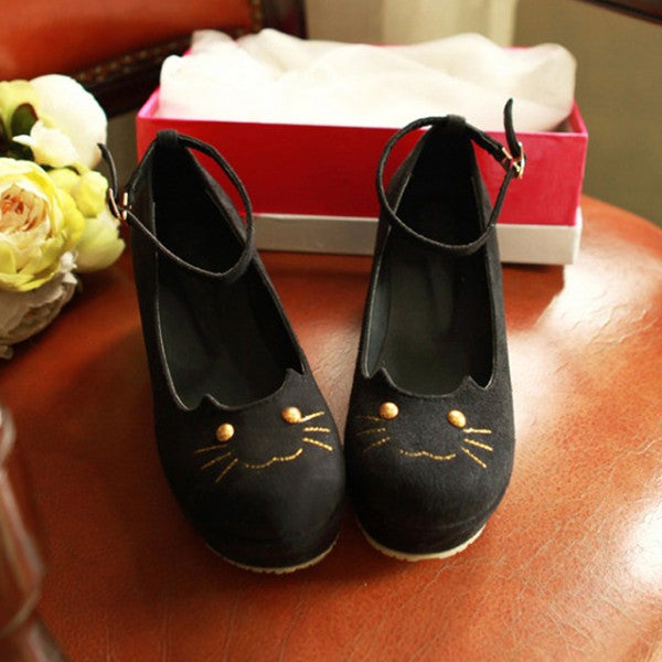 Japanese Lolita cat shoes YV40389